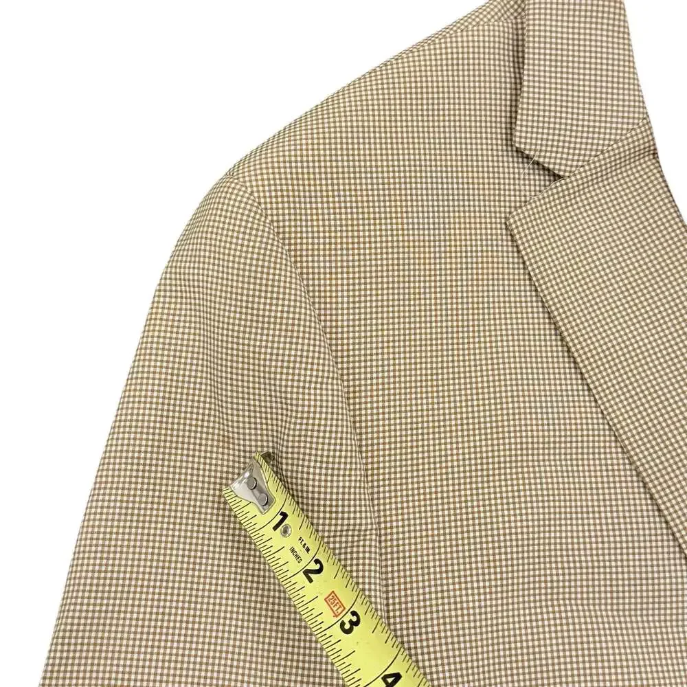 Lauren Ralph Lauren Men's 44R Tan Houndstooth Two-Button Blazer Sport Coat